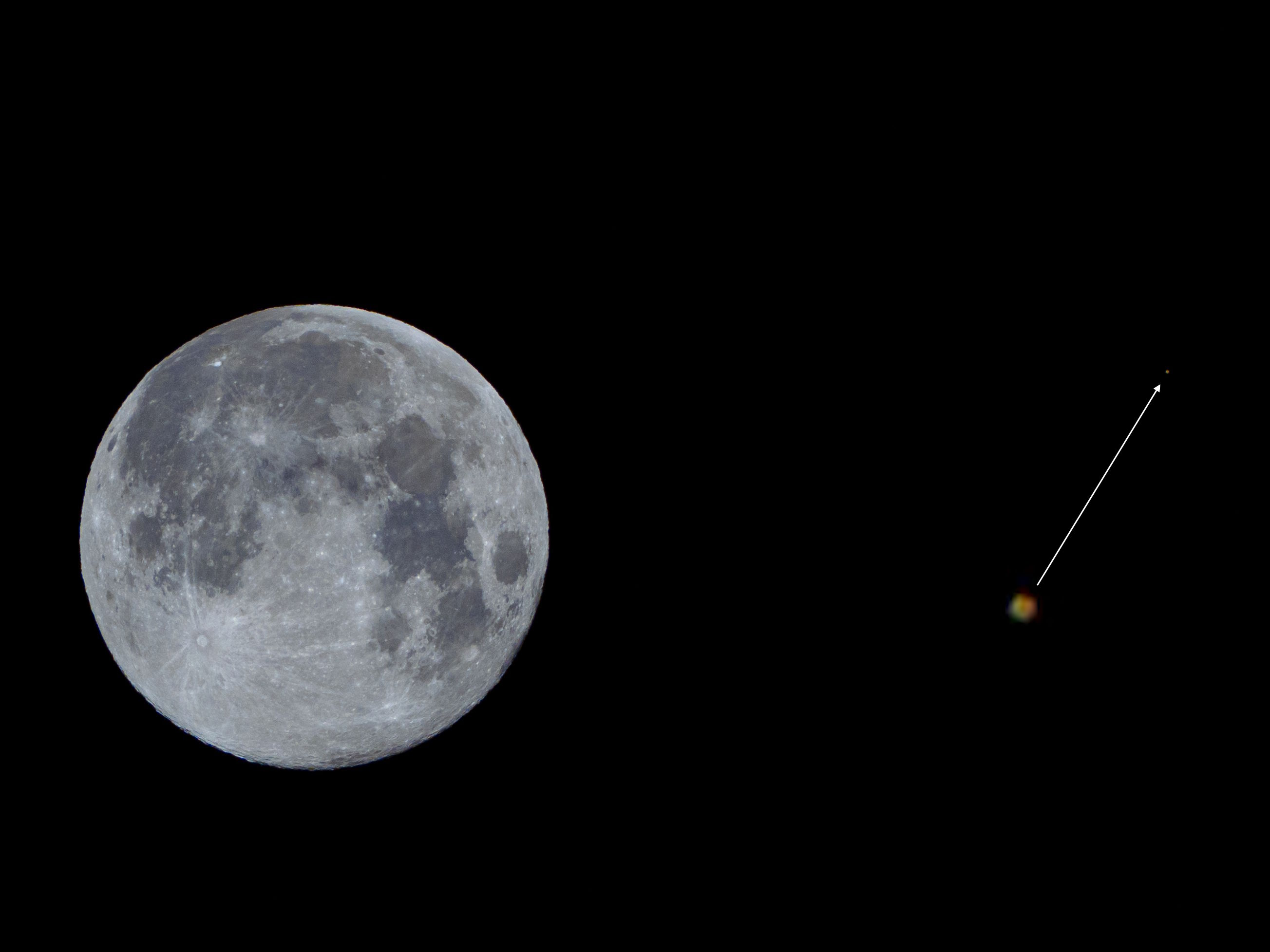 Mond mit Mars